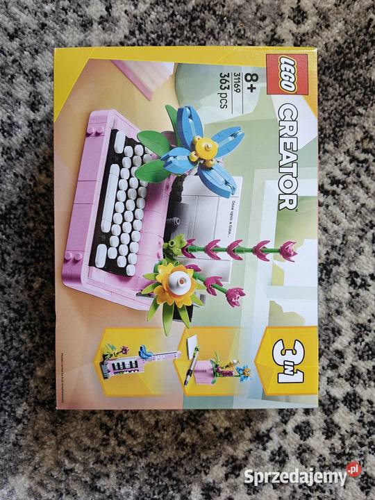 Lego Creator 31169 Maszyna do pisania z kwiatami Klocki Kraków sprzedam