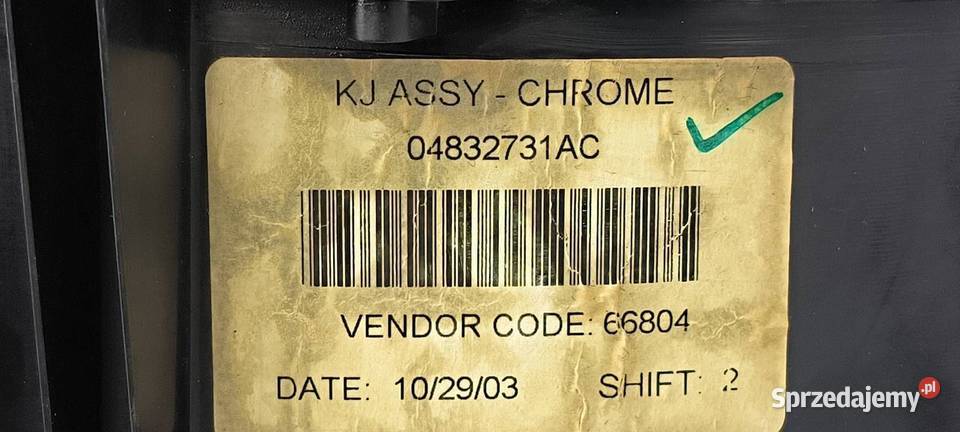 LICZNIK ZEGAR JEEP CHEROKEE 04832731AC Lipno