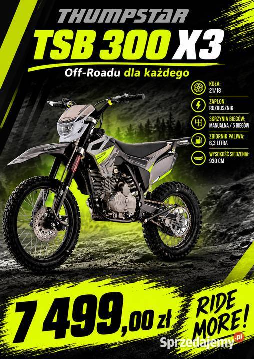 Thumpstar TSB 300 E DIRT BIKE cross motocykl opolskie Opole