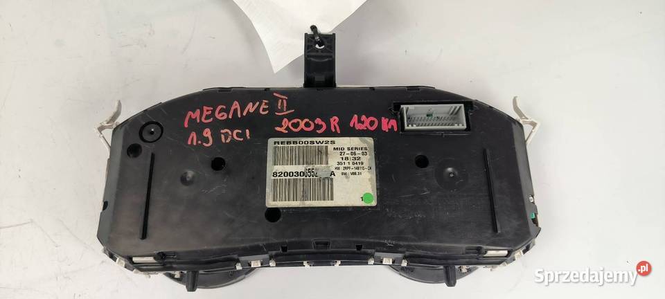 LICZNIK ZEGAR RENAULT MEGANE II 8200306552 osobowe Pozostałe Lipno sprzedam