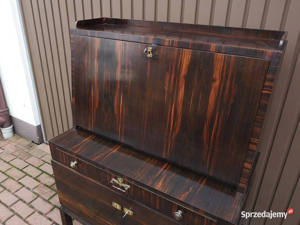 Sekretarzyk Biurko ARTDECO Heban Unikat Stary Swarzędz sprzedam