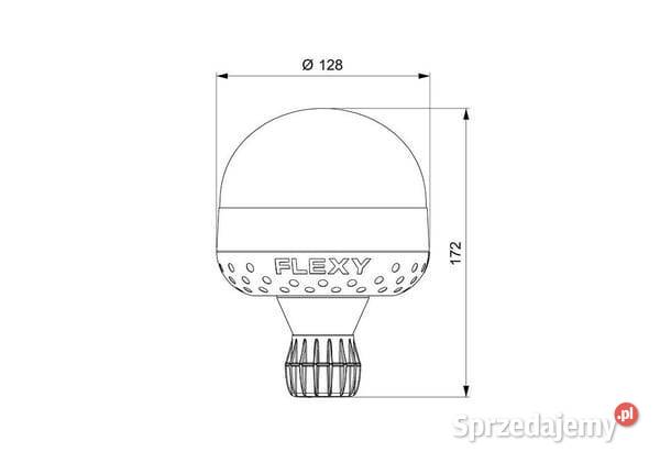 Lampa błyskowa LED 17W 1224V bursztynowa Kamionna