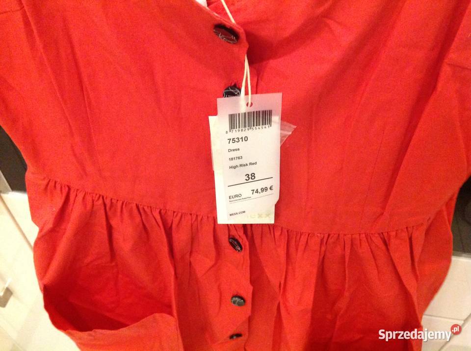 Czerwona Letnia Sukienka MEXX r 38 nowa Rozmiar 38(M) Spódnice i sukienki Nowa Sól