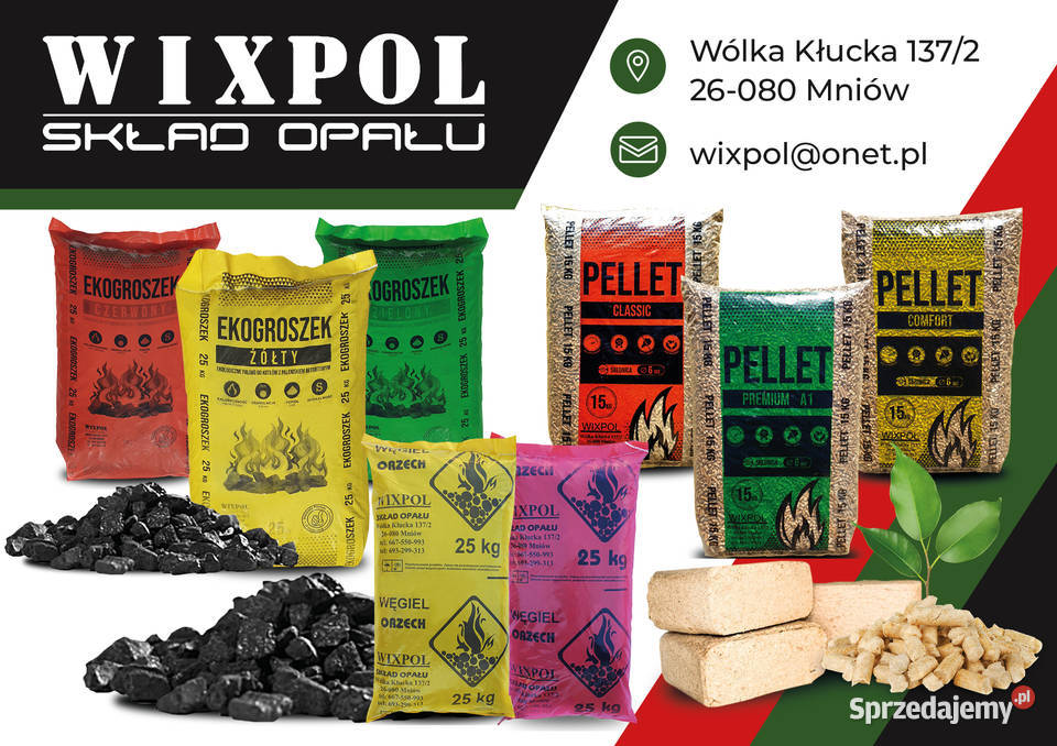 Skład Opału WIXPOL Węgiel Orzech Workowany 25 Wólka Kłucka