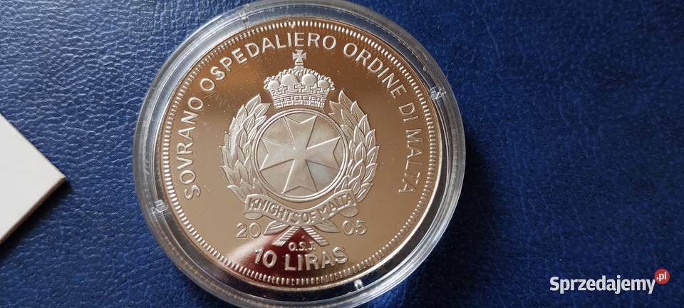 Stare monety Medal Jan Paweł II Zakon Maltański Numizmatyka podkarpackie Lesko