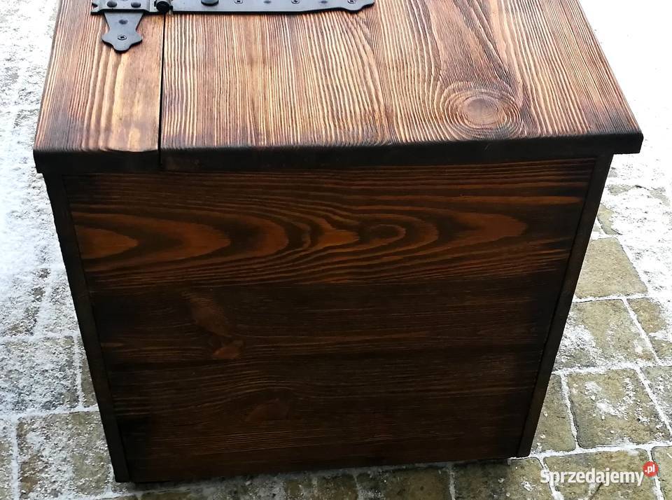 Rustykalna postarzona skrzynia kufer siedzisko Radków sprzedam