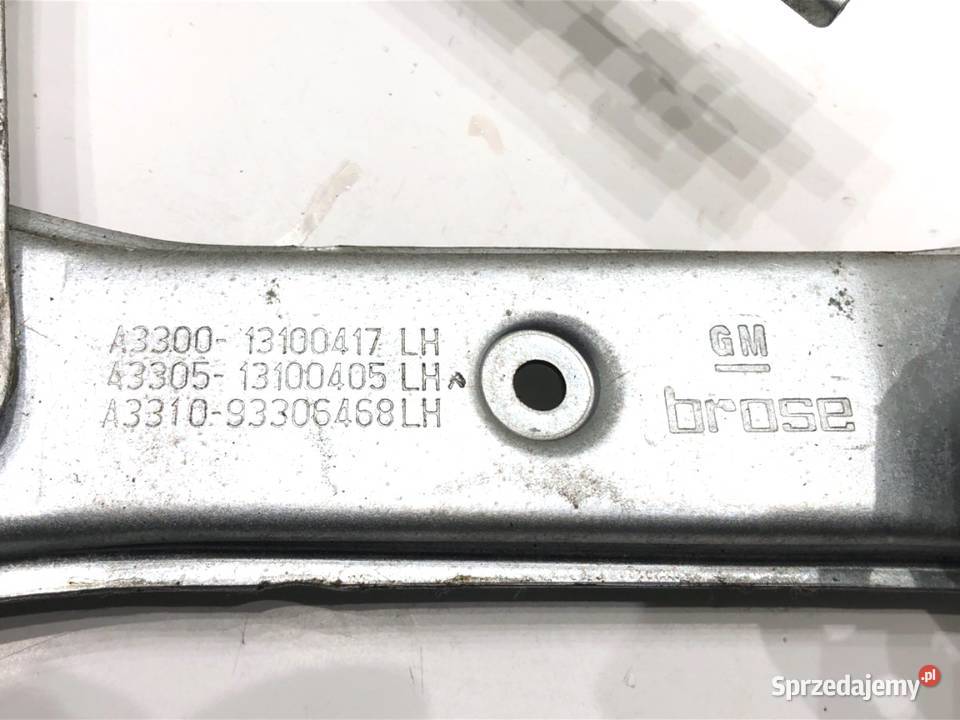 PODNOŚNIK SZYBY LEWY PRZÓD OPEL ASTRA H 13100417