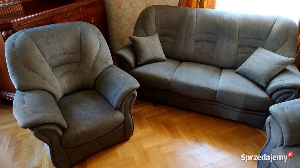Piękny komplet wypoczynkowy Bologna sofa 3 os i 108cm Ziębice