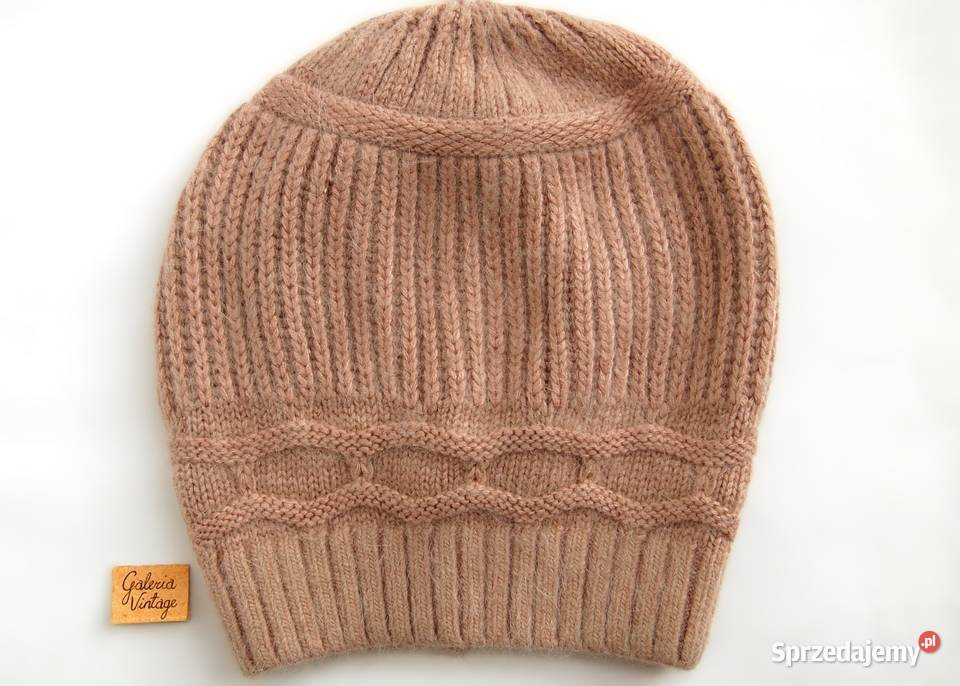 Czapka damska zimowa z angorą beż Lublin sprzedam