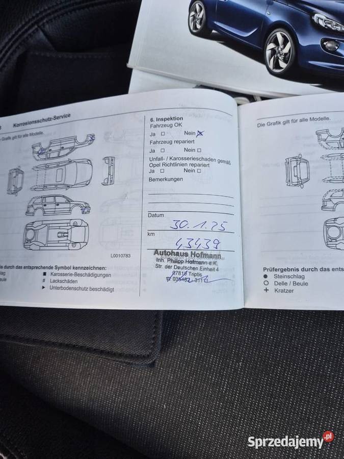 Opel Adam 14 benzyna 49tus przebiegu Rawicz