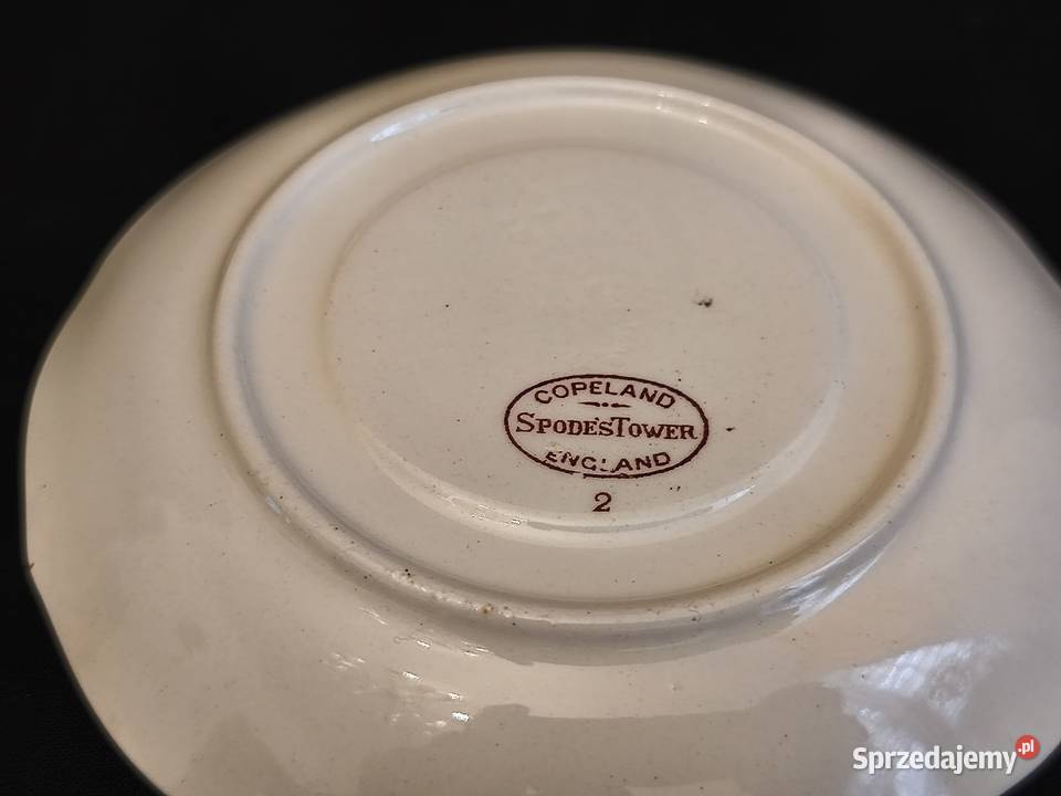 Talerz Copeland Spodes Tower Porcelana i szkło Chełm