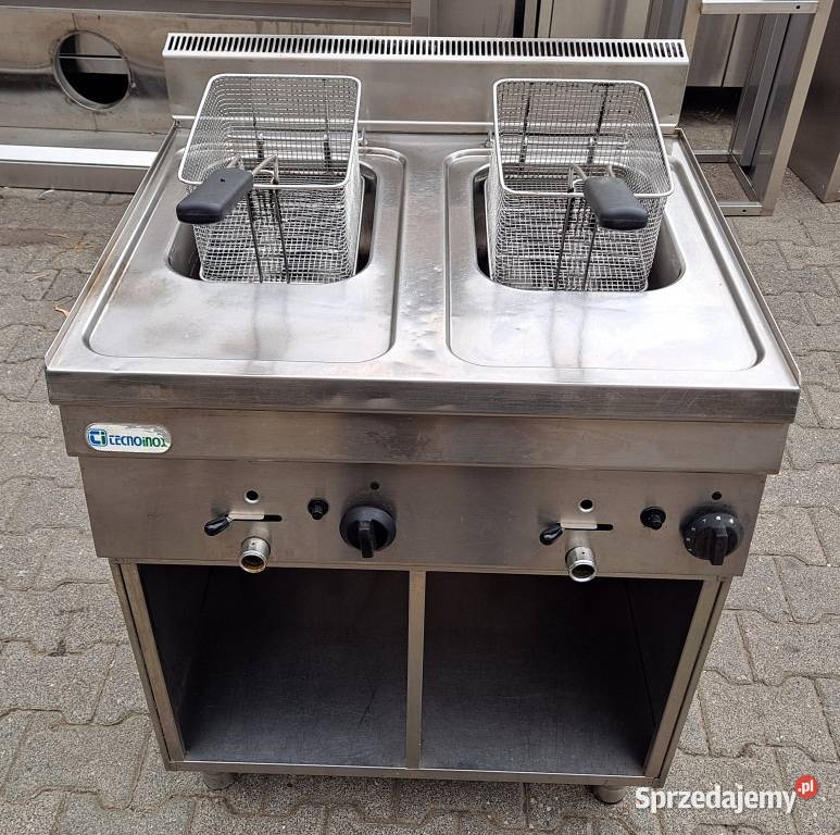 FRYTOWNICA GAZOWA 2 KOMORY 2X8L TECNOINOX M1810N wielkopolskie Nowe Skalmierzyce sprzedam