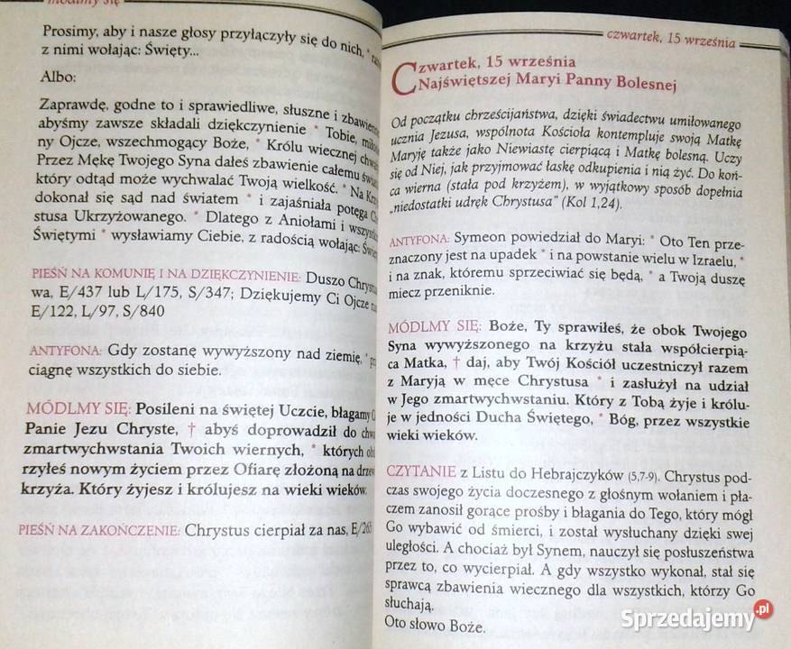 OREMUS Teksty Liturgii Mszy Świętej 092022 Chełm sprzedam