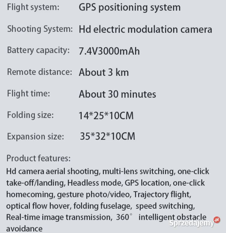 Nowy dron L6001 PRO GPS 4K Profesjonalny HD Izabelin C sprzedam