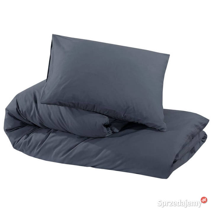 Zestaw pościeli antracytowy 155x220 lekka Warszawa sprzedam