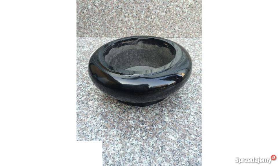 Misa żywiczna nagrobna czarna do kwiatów donica Strzegowo