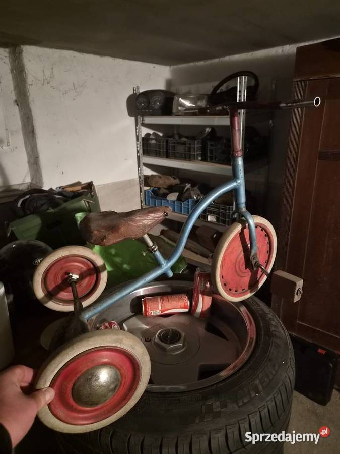 Przedwojenny zabytkowy rowerek dziecięcy Opole