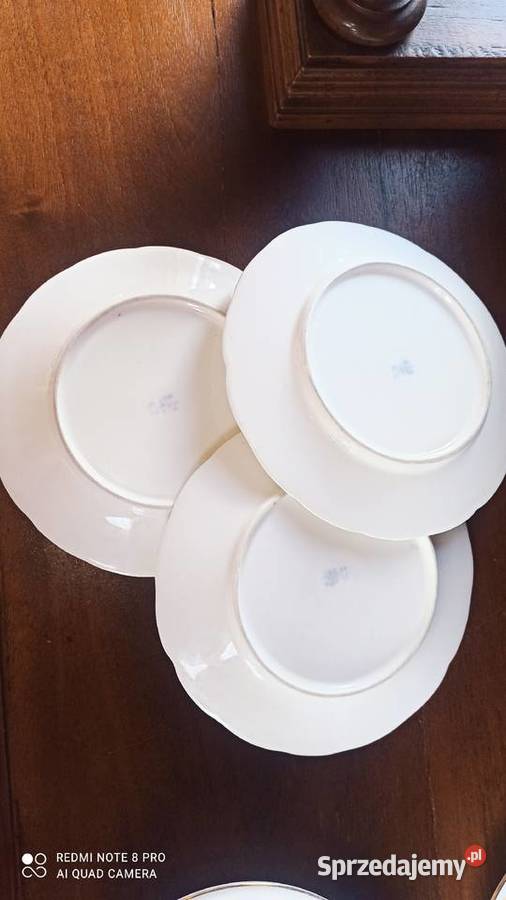 Talerzyki deserowe Sygn CT Altwasser z lat 1875 pomorskie