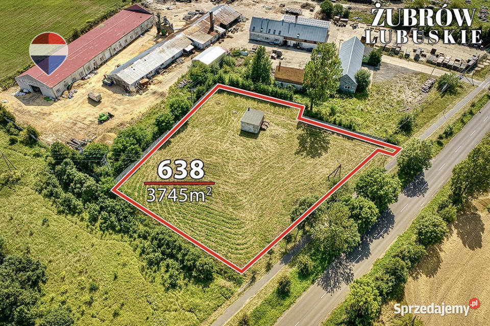 Działka inwestycyjna z WZ 3745 m 3745m2 Żubrów