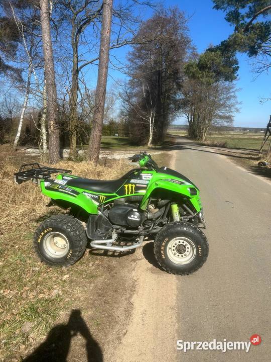 Quad Kawasaki KFX 700 2006 Zarejestrowany Dużo Rok produkcji 2006 wielkopolskie Bralin sprzedam