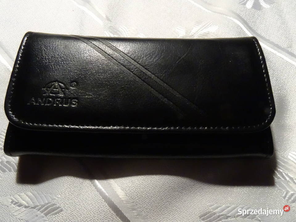 Portfel skórzany czarny solidny polskiej firmy sprzedam