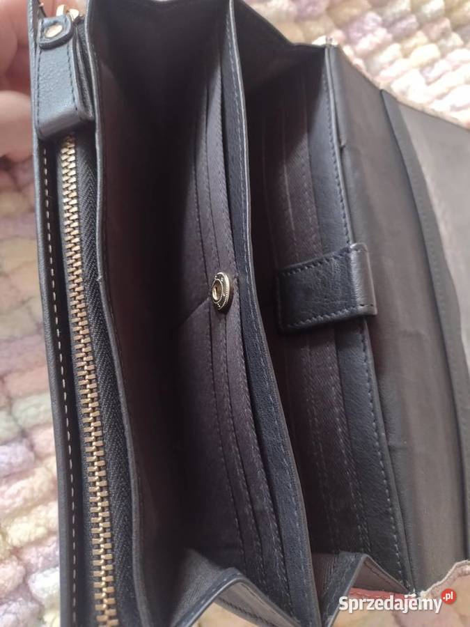 Ekskluzywny duży portfel damski przeminęło z Kraków