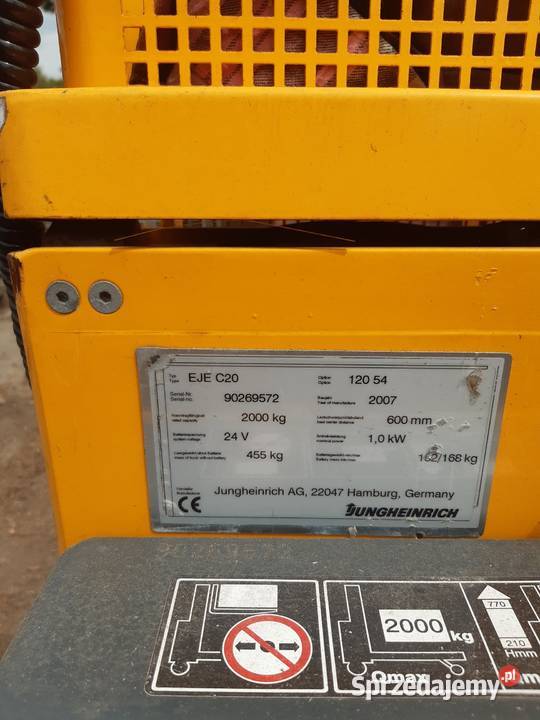 Wózek paletowy elektryczny akumulatorowy Bukowno