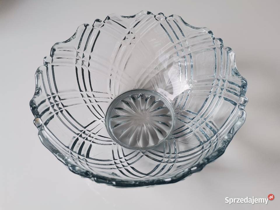 Stara duża szklana misa Katowice
