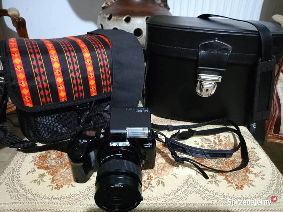 Aparat Lustrzanka Minolta Dynax 3000i z Lampą Aparaty Drawski Młyn
