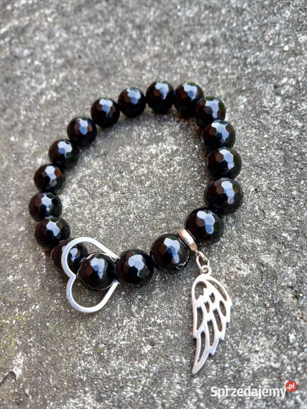 Bransoletka damska z Onyksu czarnego świętokrzyskie Kielce