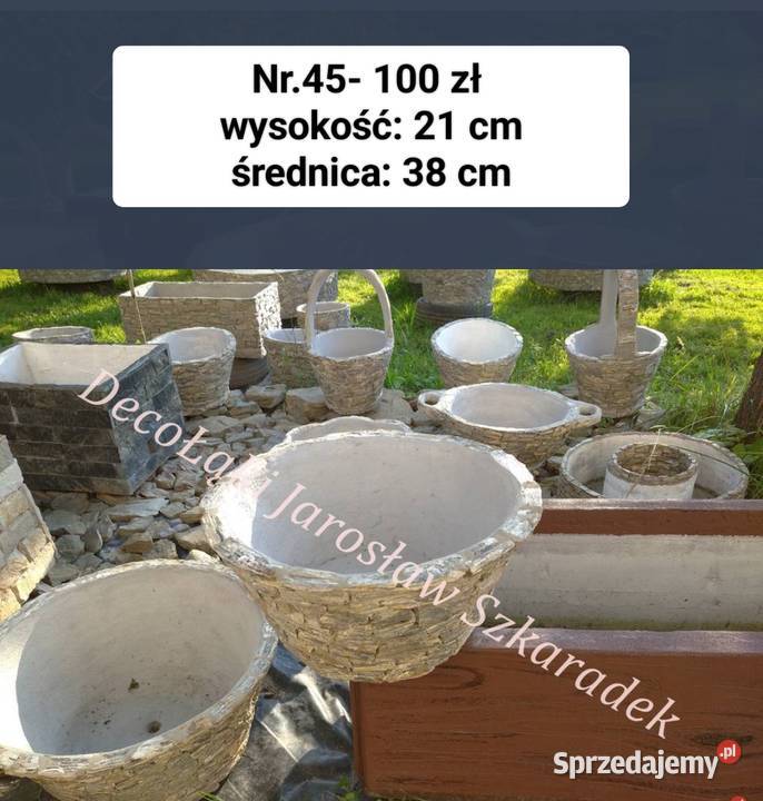 45 Donica mały dzwon z kamienia naturalnego Donice małopolskie Długołęka-Świerkla