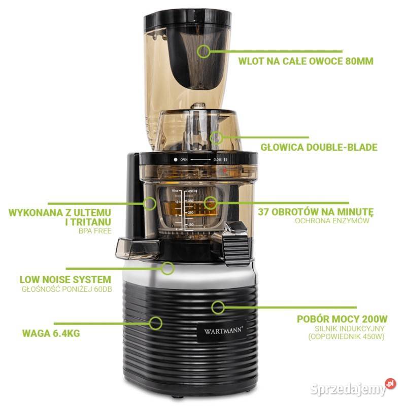 Wyciskarka soków wytłaczarka wolnobrotowa Ostrów Wielkopolski