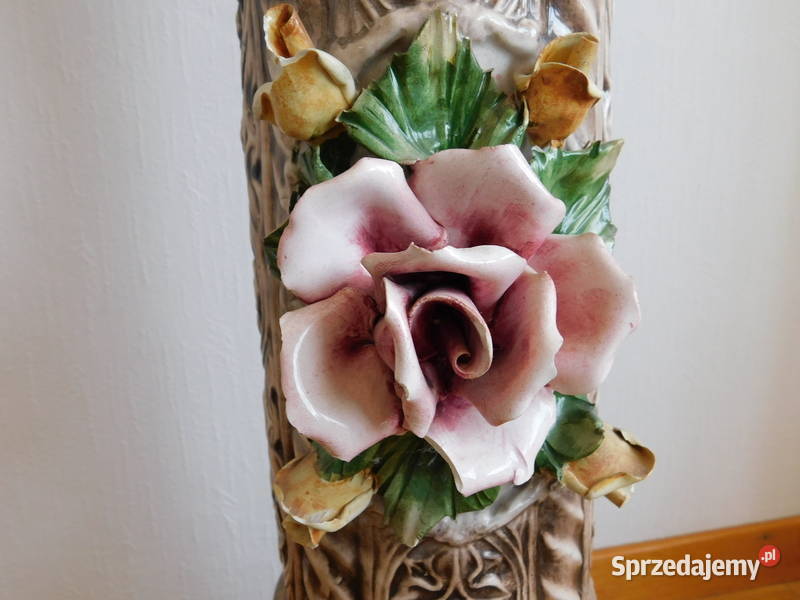 wysoki piedestal kwietnik ceramika 99 Wlochy Porcelana i szkło Szczecin