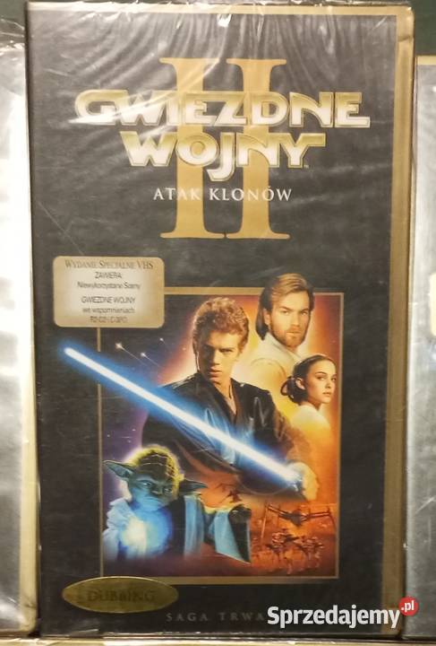 Star wars gwiezdne wojny Atak klonów kaseta VHS s-f sprzedam