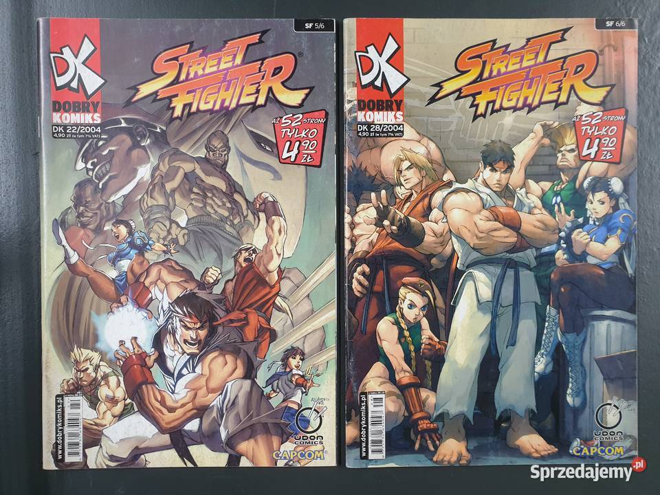 Street Fighter komplet 6 komiksów 2004 Komiks Gdynia