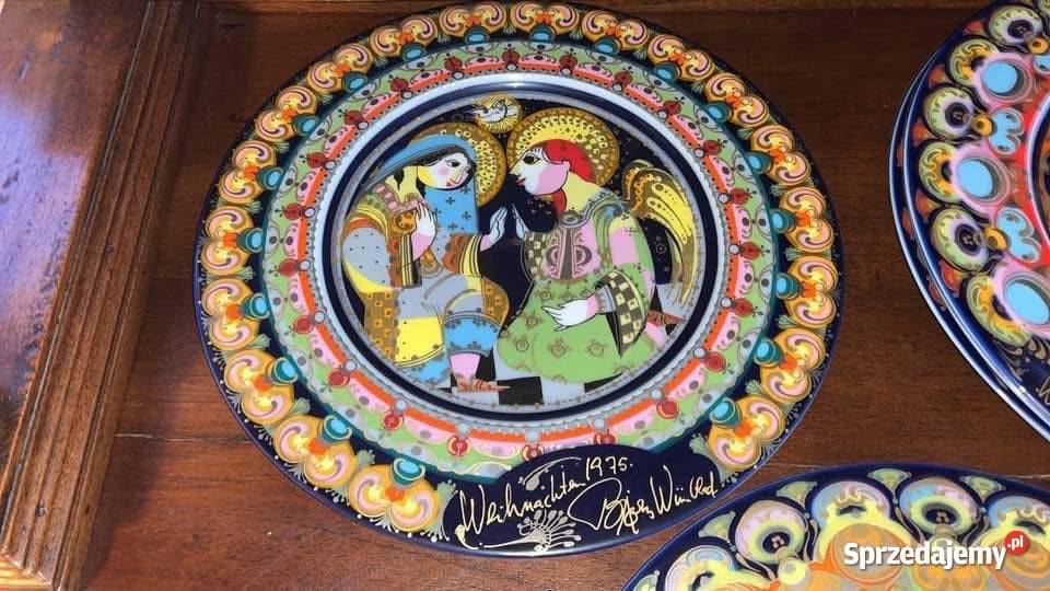 Patera Bjorn Wiinblad Rosenthal Święta Rodzina Gdańsk