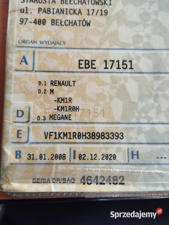 Renault Megane 16 gaz mazowieckie Warszawa sprzedam