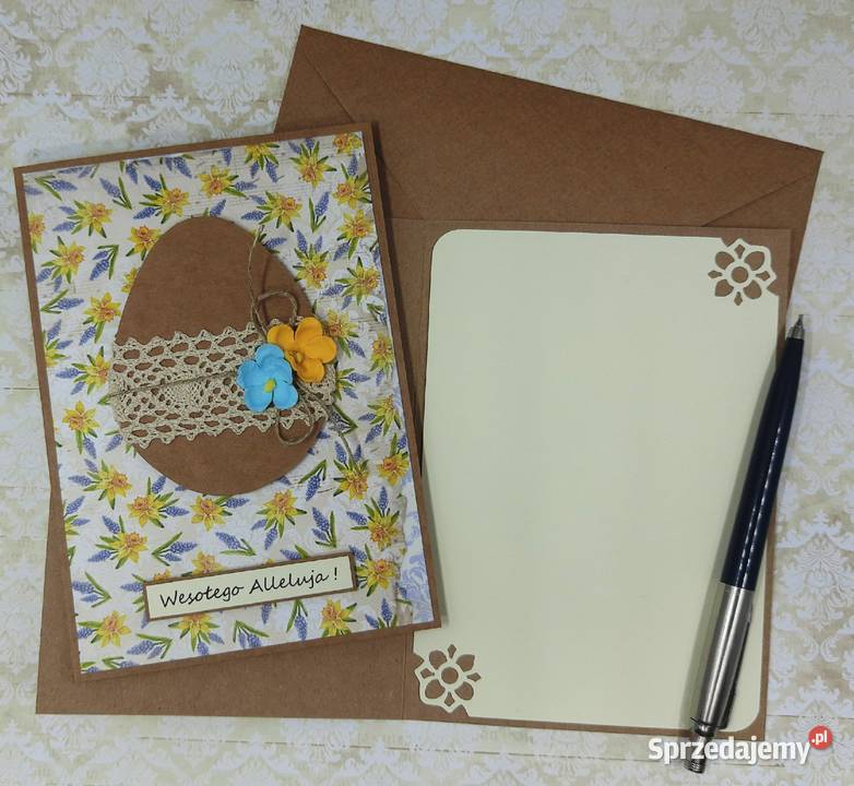 Kartki wielkanocne ręcznie robione vintage Kraków