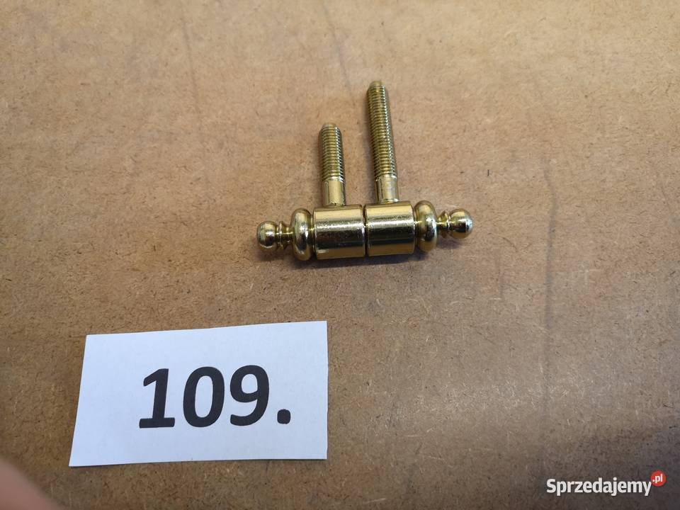 Zawias drzwiowy wkręcany bogato zdobiony stary kujawsko-pomorskie