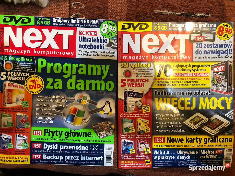 Next 2008 3 numery Rok wydania 2008 Kraków sprzedam