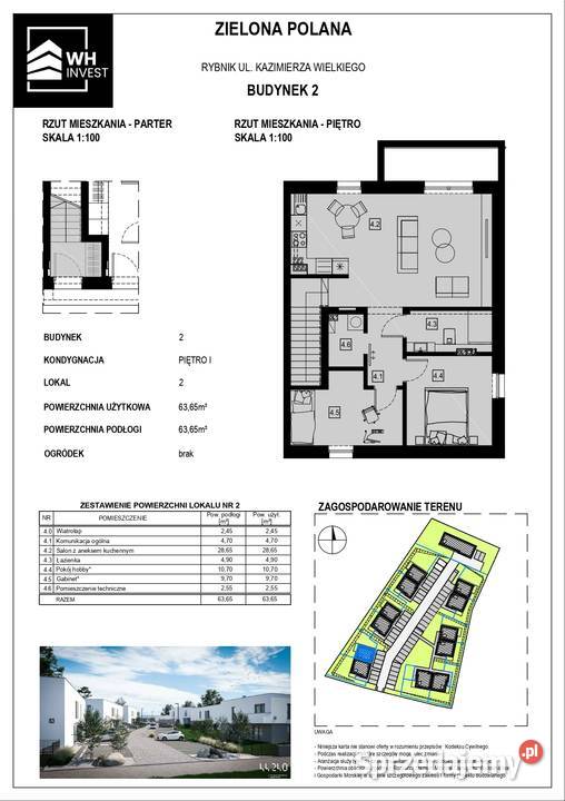 Osiedle ZIELONA POLANA 7245m2 Nowe mieszkanie