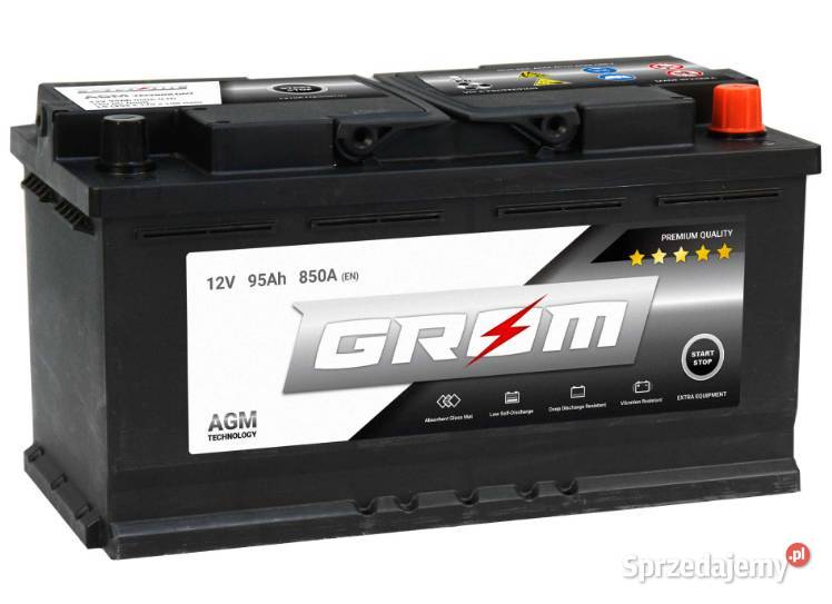 Akumulator Grom AGM startstop 95Ah 850A P Akumulatory pomorskie Kościerzyna sprzedam