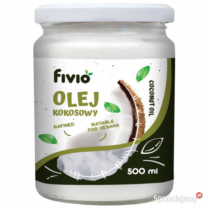 Olej kokosowy rafinowany 500ml Olej Brzozów