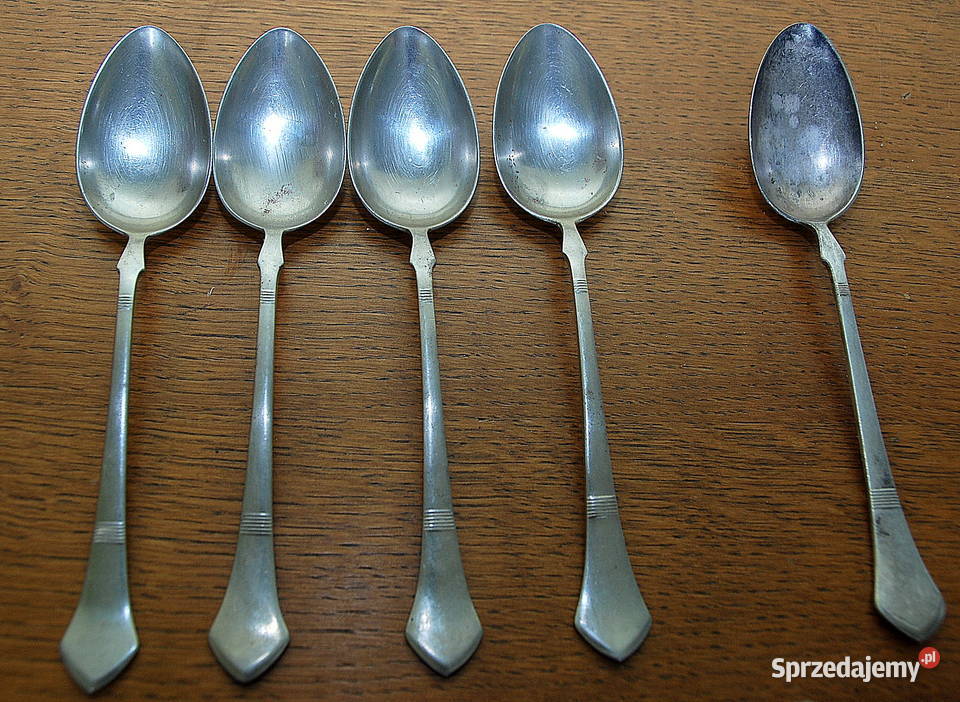 Biedermeier zestaw 12 dużych łyżek Berndorf Warszawa