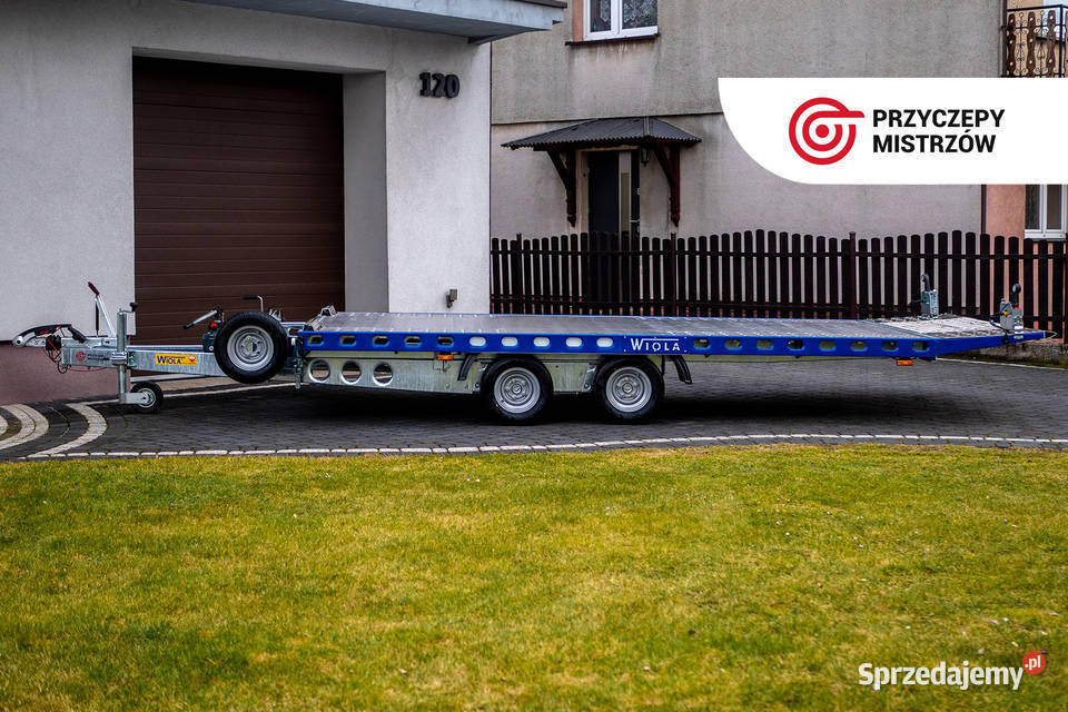NOWA 2023 Przyczepa laweta uchylna Wiola L25G45P śląskie Dąbrowa Górnicza