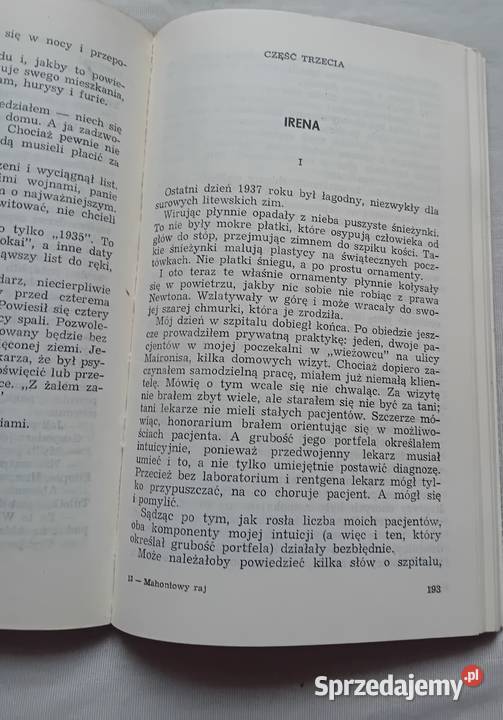 Vytautas SirijosGira Mahoniowy raj Wyd Proza i poezja Koźminek sprzedam