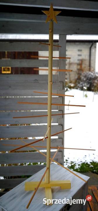 Świąteczna choinka drewniana ozdoba świąteczna Dekoracje i ozdoby świętokrzyskie Radków