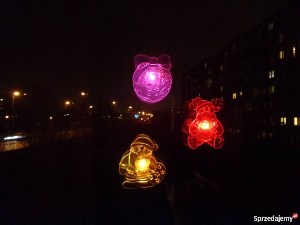 Światełka bożonarodzeniowe LED na szybę choinkę małopolskie sprzedam