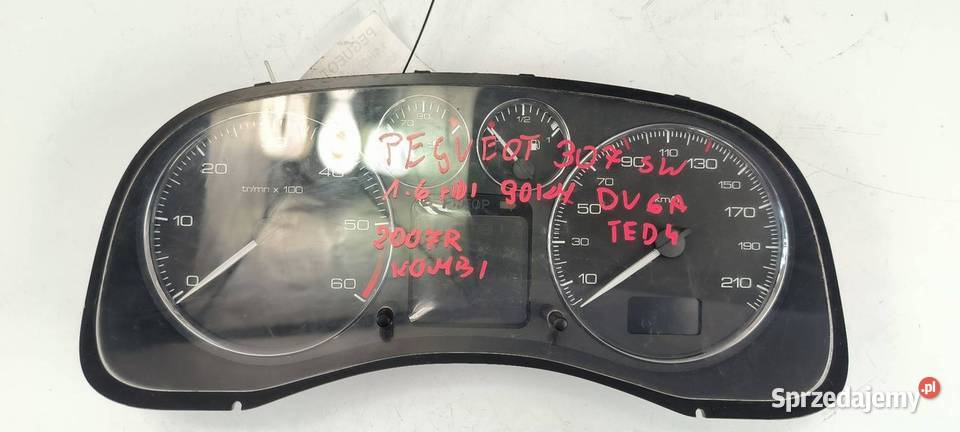 LICZNIK ZEGAR PEUGEOT 307 SW 9660470680 Lipno