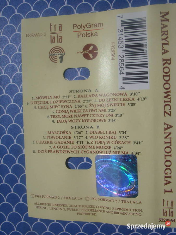 Kasety MARYLA RODOWICZ ANTOLOGIE 1 2 3 1996 dolnośląskie Wołów